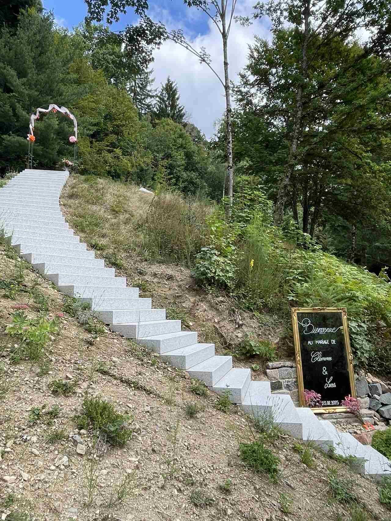 Château de la Rosemontoise - Lieu de Mariage - Parc - Escalier