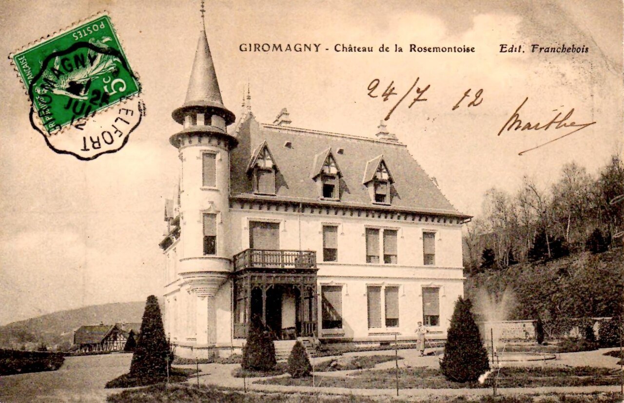 L'histoire  - Château de la Rosemontoise - carte postale